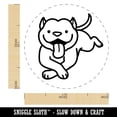 thumbnail image 2 of Pit Bull Happy Laying Down Dog Self-Inking Rubber Stamp Ink Stamper - Black Ink - Large 1-1/2 Inch, 2 of 7