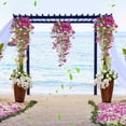 thumbnail image 6 of Morning Glory Silk Hanging Flowers Lifelike Vine Décor for Home Room Wall Decoration, 6 of 6