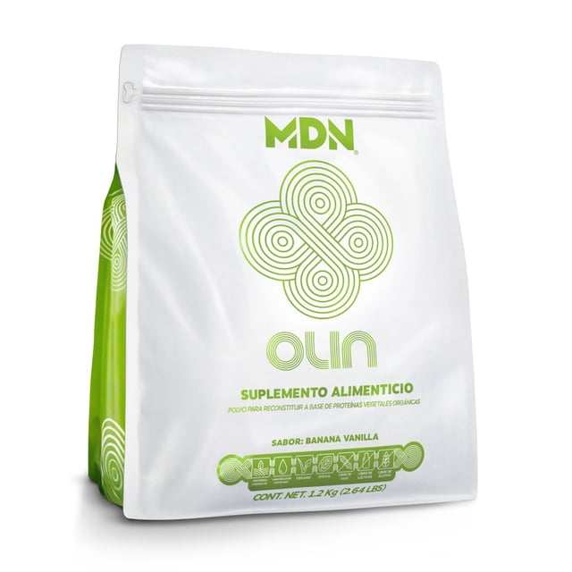 Mdn Olin 1.2kg 41 Servicios, Sabor Chocolate, Con Proteínas Veganas Orgánicas MDN Sports Proteina Vegana Olin Chocolate
