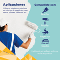 thumbnail image 4 of PINTEX Pintura para Pared Vinil-Acrílica | Fácil Aplicación, Alta Cobertura y Resistente a la Lluvia | Pintura Acrilica para Interiores Exteriores Acabado Mate | 19 Litros | Color Aproximado al Real, 4 of 8