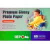 sepoms ppse235460 high glossy 235g/m2 4 x 6 premium photo paper 60 sheets