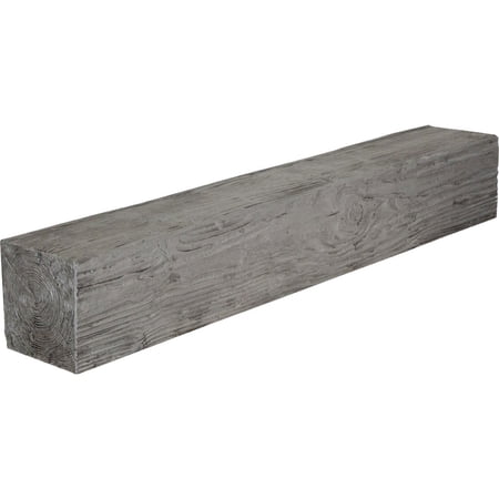 8 H x 8 D x 36 W Sandblasted Faux Wood Fireplace Mantel  Burnished Honey Dew