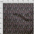 thumbnail image 3 of oneOone Viscose Jersey Black Fabric Jacobean Floral Sewing Fabric By The Yard Printed Diy Clothing Sewing Supplies 60 Inch Wide, 3 of 5