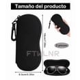 thumbnail image 2 of 2pzs Estuche Funda Lentes Impermeable Portátil Suave Ligera Xtellar negro, 2 of 4