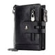 thumbnail image 1 of Carteras plegables suaves de cuero para hombres Monedero Negro SM SunniMix Cartera de bloqueo RFID, 1 of 7