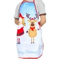 thumbnail image 1 of FOCUSNORM Unisex Christmas Apron Cute Santa Claus Christmas Tree Print Aprons, 1 of 5