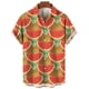 thumbnail image 2 of Camisas hawaianas con estampado 3D de frutas Y2k para hombre y mujer, ropa de playa informal, estilo vintage, blusa con solapa, camisa lisa, verano 2023, 2 of 5