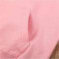 thumbnail image 6 of YONGHS Kids Boys Girls Long Sleeve Hoodie Drawstring Sweatshirt Top with Pocket Activewear Pink 5-6, 6 of 7