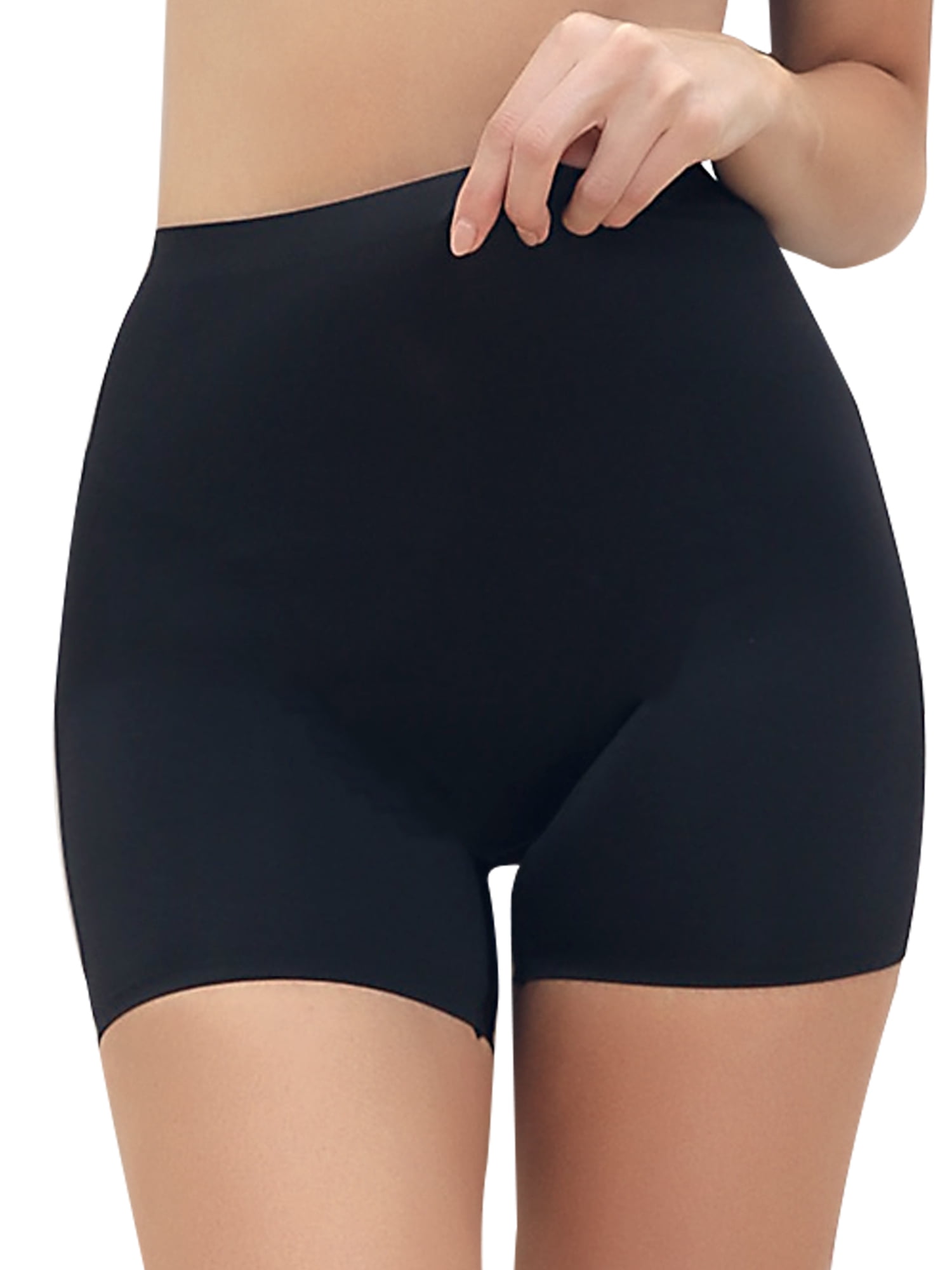 Thigh Chaffing Protection Slip Shorts in Cotton Spandex In Touch Womens Yoga Shorts