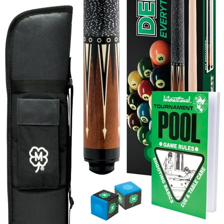 McDermott Pool Billiard Deluxe Cue Kit - 4 Items Included - AUTHORIZED DEALER