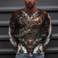 thumbnail image 3 of Camiseta para hombre Primavera Hombre Jerseys Estampados Tendencias de moda 2024 Sudaderas Años 90 Camiseta Vintage Regular Fit Algodón Una Pieza Xxl, 3 of 5