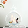 thumbnail image 6 of Mecorevxz Christmas LED Lights Candle Lights Circular Christmas Hanging Lights Portable Lamp Vintage Window Decorations Suitable for Desktop,Xmas Decor,Christmas Gifts(White), 6 of 8