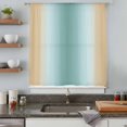 thumbnail image 5 of Teal Yellow Ombre Sheer Curtains 96 Inches Long, Farmhouse Modern Gradient Art Light Filering Curtains, Privacy Drapes Simi Floor to Veiling Curtain for Living Room Bedroom Large Window Treatment, 5 of 9