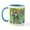 White/Blue Inside, variant on CafePress - Irises / Tiger Cat Large Mug - 11 oz Ceramic Mug - Novelty Coffee Tea Cup