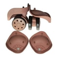 thumbnail image 1 of 1 par de ruedas giratorias silenciosas de doble rodillo, ruedas de repuesto para maleta DIY Colcomx Ruedas de repuesto para equipaje, 1 of 3