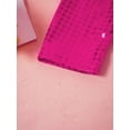 thumbnail image 7 of Alvivi Girls Kids Glitter Long Sleeve Crop Top Hip Hop Jazz Dance T-shirts Stage Performance Costume Hot Pink 6-7, 7 of 7