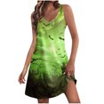 thumbnail image 1 of Summer Dress for Women,Dress for Women,Womens Summer Fashion Printing Pocket Sleeveless V-Neck Dress,Womens Summer Dress,Womens Summer Dress, 1 of 5