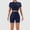 Dark Blue, variant on Two Piece Workout Sets for Women Active Sets Seamless Summer Outfits Gym Sets Cute Workout Sets Summer Outfits Athletic Sets for Women Work Out Sets Gym for Women Gym Yoga Athletic Clothes