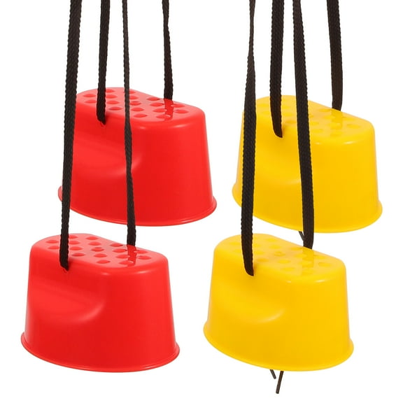 UPOUART 2 Pairs of Balancing Stilts for Kids Assorted Color Plastic for Coordination Exercise