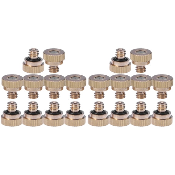 FENGGUIQU Low Pressure Garden Sprayer, Golden Stainless Steel Nozzle, 20Pcs