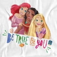 thumbnail image 3 of Disney Princess Womens Be True Be You Ariel Moana Rapunzel T-Shirt, 3 of 5