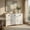 White, variant on Demi Bonn Kitchen Storage Cabinet, Buffet Sideboard, 3 Drawers Sideboard Buffet Storage with Adjustable Shelves, for Dining Room, Kitchen, Living Room, White