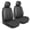 Black Elite 4, variant on MotorBox Elite Edition Faux Leather Car Seat Covers, Charcoal, Universal Fit