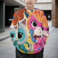 thumbnail image 2 of Super Kitties Kids' Sweater Cozy Thick Pullover Crewneck Jumper Long Sleeve Soft Warm Outfit L, 2 of 7
