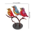 thumbnail image 3 of Estatuas Colibrí pájaro miniaturas decoraciones Metal ilustraciones decoración para el hogar habitación Oficina Ehuebsd Libre de BPA, 3 of 3
