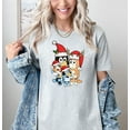thumbnail image 2 of Moonlight Apparel Bluey Family Christmas T-Shirt for Women & Men Holiday Graphic Tee with Santa Hat Cartoon Print Funny Xmas Gift Casual Cotton Blend Short Sleeve Top, 2 of 6