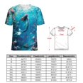 thumbnail image 2 of Mermaid Glitter Fish Scale Girls Women's T-Shirt Short Sleeve T Shirts Tops Tee Ladies Loose T, 2 of 6