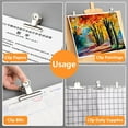 thumbnail image 4 of High Quality Stainless Steel Round Clip Universal Metal Mountain Shaped Clip Multifunctional Clamp School Office, 4 of 7