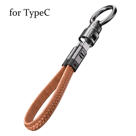 Key Chain Keyring USB Charger Portable Data Cable For TypeC Charging 240W