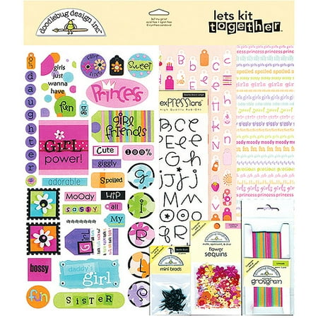 Doodlebug Page Kits 12X12, Let's Kit Together My Girl