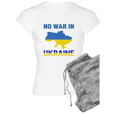 

CafePress - No War In Ukraine Blood Support Nurse And Pajamas - Women s Light Pajamas