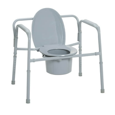 Drive Medical Heavy Duty Bariatric Folding Bedside Commode Chair