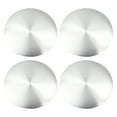 thumbnail image 1 of Unique Bargains 4pcs 59mm Silver Tone Car Auto Universal Wheel Center Hub Caps Emblem Badge Decal Sticker, 1 of 1