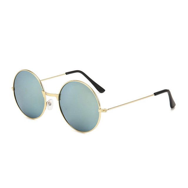 Gafas de sol de rendimiento para el día del niño Gafas de sol retro redondas reflectantes para niños Gafas de sol Little Monk