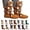 E - 3D Knit Animal Socks, variant on 3D Knit Animal Socks for Unisex – Cute Cozy Hand-Crochet Floor Socks, 3D Funny Winter Warm Socks with Panda, Black Cat, Koala, Capybara, Raccoon, Sloth, Cow & More