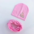 thumbnail image 1 of Gorro infantil con estampado de unicornio para niños, gorro de algodón, conjunto de bufanda y cuello, otoño, 1 of 4
