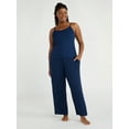 thumbnail image 2 of Joyspun Women's Ribbed Knit Pull On Sleep Pants, Sizes S to 3X, 2 of 6