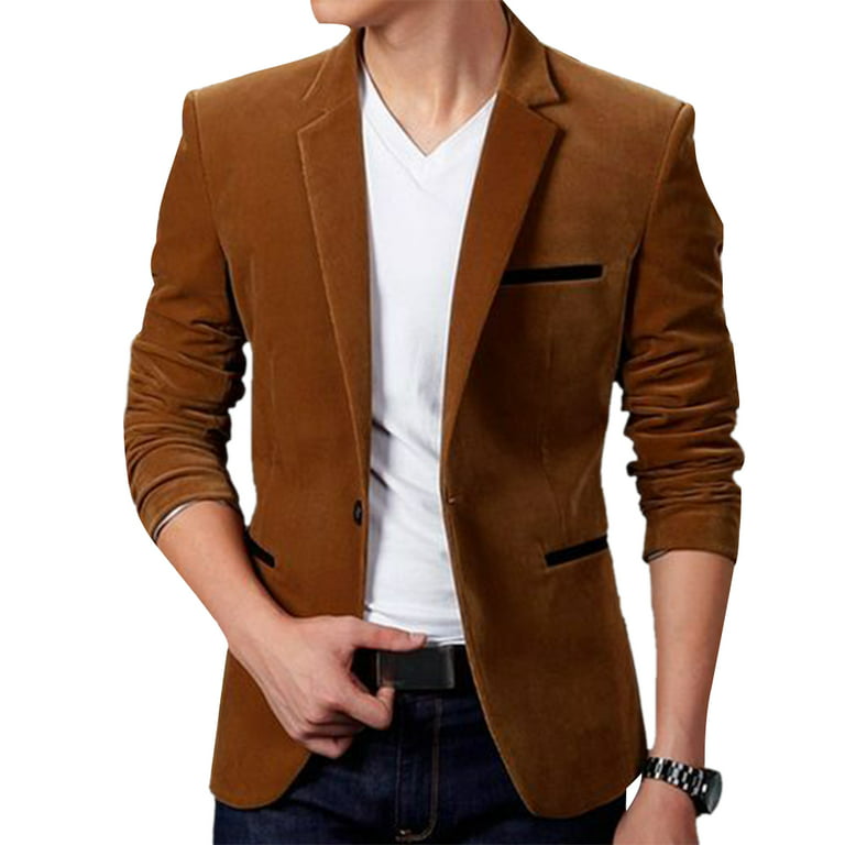New Mens Fashion Blazer British´s Style Casual Slim Fit Suit Jacket Male  Blazers Men Coat