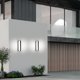 thumbnail image 5 of Lámpara de pared LED moderna simple Luz de balcón de pasillo de patio de hotel de villa de aluminio (luz blanca), 5 of 8