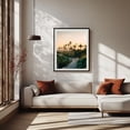 thumbnail image 2 of Elysian Park Palms, Los Angeles 01 - Los Angeles California Photography Palm Tree Sunset Tropical Landscape Nature Scenic Summer Black Framed Wall Art Print 9 x 12 inches, 2 of 4