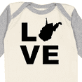 thumbnail image 3 of Inktastic Love West Virginia Boys or Girls Long Sleeve Baby Bodysuit, 3 of 4