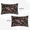 thumbnail image 4 of Haiem Pillowcase for Hair and Skin Queen - Coffee Bean Printed Soft Pillowcase with Envelope Closure-14"x20", 4 of 9
