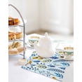 thumbnail image 4 of Blue Yellow Leaves Kitchen Dish Towels for Drying Dishes Set of 4, Spring Botanical Leaf Farmhouse Watercolor Waffle Weave Microfiber Hand Tea Bathroom Towels Quick Dry & Absorbent Towel 12x12, 4 of 7