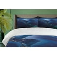 thumbnail image 4 of Ambesonne World Duvet Cover Set, Central America Countries, 2-Calking, Blue Forest Green, 4 of 6
