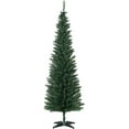 thumbnail image 1 of HOMCOM 6' Pencil Christmas Tree, Slim Artificial Xmas Tree with Realistic Branches, Sturdy Stand, Green, 1 of 8