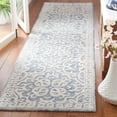 thumbnail image 2 of SAFAVIEH Metro Joshua Medallion Runner Rug, Blue/Ivory, 2'3" x 9', 2 of 8